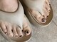 カオネイル 入間店(KAONAIL)の写真/【フットもお持ち込みデザイン＊】学業やお仕事でハンドネイルができない方にもオススメです☆