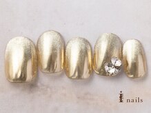アイネイルズ 横浜EAST店(I-nails)/キラキラメタリックミラーネイル