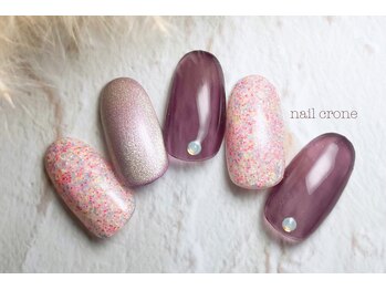 バブル シュガー バイ ネイルクローネ(bublle sugar by.nail crone)/マグ入りネイル