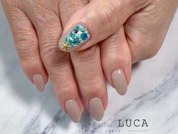 ネイルアトリエルカ(nail atelier LUCA)/M-943 大人クリスマスネイル