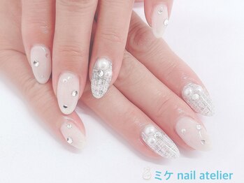 ミケ/冬のツイードネイル（追加有）