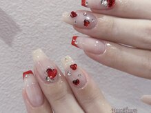 ダークハニー 原宿店(Dark Honey)/ハートバレンタインネイル