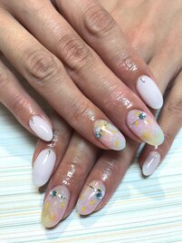 ～マーブル×シェルネイル～