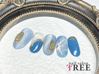 ネイルサロン トゥリー(TREE)/サンド・ブルーネイル!