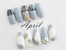 エイプリルプラス(April plus)/パイソン＆ハートネイル