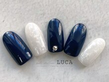 ネイルアトリエルカ(nail atelier LUCA)/M-95 大人上品スノーネイル