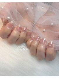 じゅわっと血色チークネイル