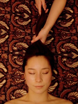 バリスパ ひだまり(Bali Spa)の写真/深い眠りに誘い脳がとろける極上ヘッドスパや希少ジャムゥハーブテントで目の疲れや頭痛もスッキリ解消！！