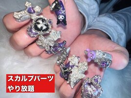 スカルプネイル ゴテゴテネイル