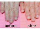 綺麗で自然な自爪になりました♪