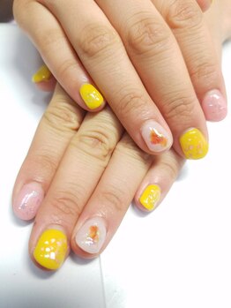 塗りかけネイル