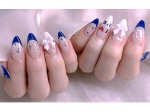エムズ ネイルサロン(M2)/ブルーフレンチ