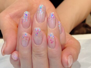 ルームヘアネイル 曙橋店(Room hair nail)/オーロラマシマシグラデーション