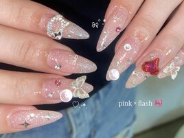 ちゅるちゅるフラッシュネイル