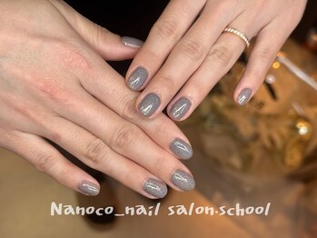 ナノコネイル 大泉学園(Nanoco_nail)/秋でも可愛いキラキラネイル