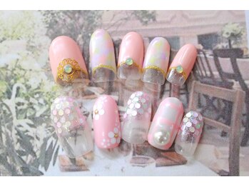 クレアーレ(Creare)/ホロ＆タイダイネイル☆