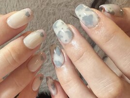 牛柄ネイル