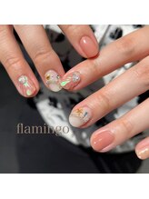 フラミンゴ(flamingo)/6月キャンペーンネイル