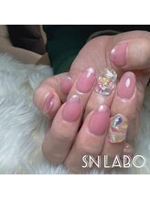 スマイル ネイル ラボラトリー(Smile nail laboratory)/#オーロラフレンチネイル