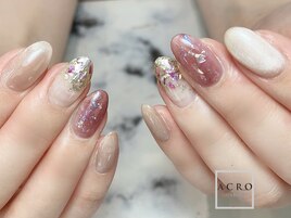 ピンクシェルネイル