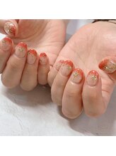 ブラン(blanc)/ミラーアートネイル