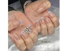 ネイルサロン マルコ(nail salon MARCO)/春フレンチ　¥6890
