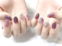 ひまりネイル(ひまりnail)/ミラーニュアンスネイル