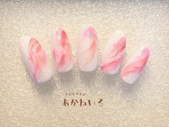 ネイルサロン あかねいろ/春色 ニュアンス 入園入学