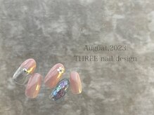 スリー(THREE)/August 2023/nail design