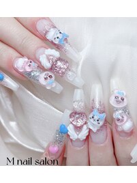 長さだし|チークネイル