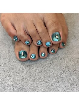 ネイルアンドアイラッシュサロンR/フットミラーグラデーション