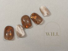 ネイルサロン ウィル 恵比寿(will)/チョコカラーハートネイル