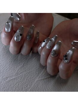 ルーミー アンド コー(Roomy&co.)/ミラーフレンチネイル