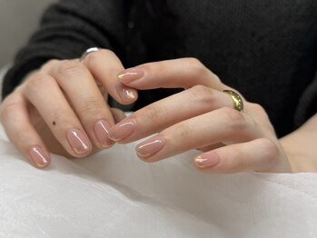 リベレ 福島店(LIBELLE)の写真/大人女子の上品な指先へ*オフィスネイルもOKなフラットデザインもご用意♪パラジェル・フィルイン対応★