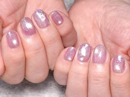 キラキラ桜ネイル