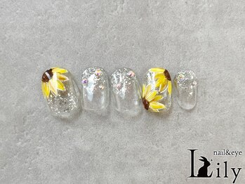 リリー 橋本店(Lily)/向日葵ネイル☆