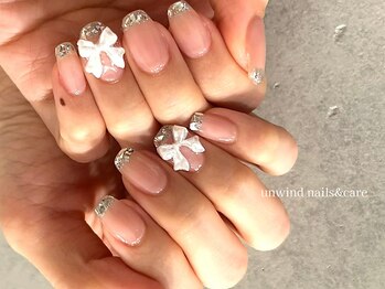 アンワインド ネイルアンドケア(unwind nails&care)/ガラスフレンチ