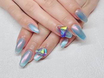 ネイルスペース ヴィザヴィ(NailSpace Vis-a-vis)/ブルーネイル