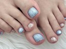 キラキラフットネイル☆