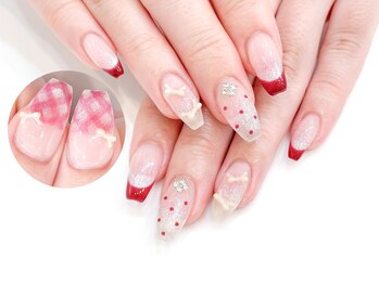 ネイルコレクション ピンク(Nail Collection Pink)/ジェル放題☆リボン:ワンホン