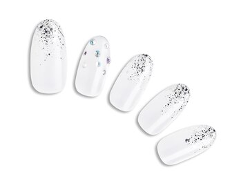 プラスネイル 池袋西口店(PLUS NAIL)/【222】ラメグラストーン¥5489