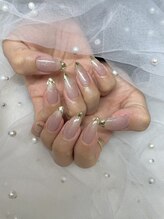 パピーネイル 北千住店(PUPPY NAIL)/上品ガラスフレンチ♪