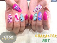 ピーボックス(P BOX)/☆キャラ 模写 3D 推しネイル☆