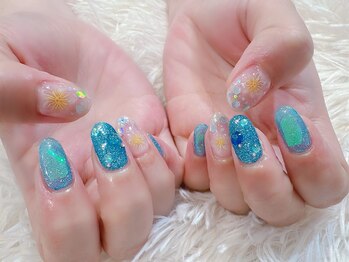 ラルネイル 大宮(Lull. nail)/+ハイビスカスシール追加♪