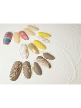 手描きアートが得意なサロン