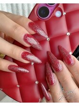 クリーム(Nail Atelier CREAM)/長さだし10本+フラッシュ