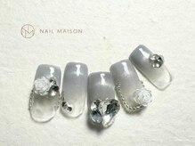 ネイルメゾン 梅田(NAIL MAISON)/マグネットフレンチきらきら
