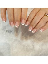 ネイルサロンリュクス (nailsalon Luxe)/ハート×フレンチ