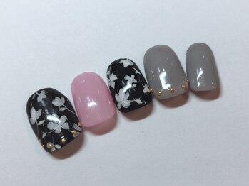 クリスタルネイル ボンベルタ橘店(CRYSTAL NAIL)/フラワーネイル