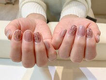 ネイルズ ララ(nails Lala)/ツイードネイル。